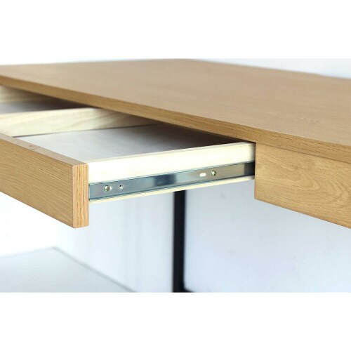 シンプルデスク ナチュラルブラック