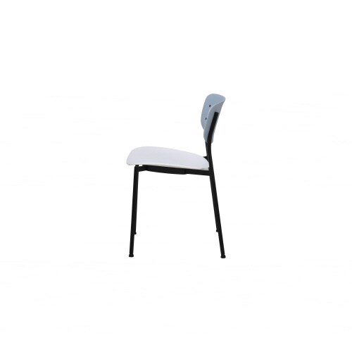 チェア 05ースチールー ライトグレー×ホワイト