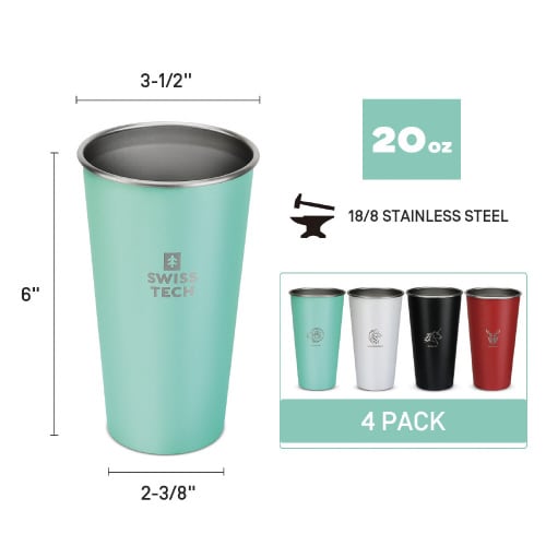 4点組 4色カップセット 591ml ステンレス