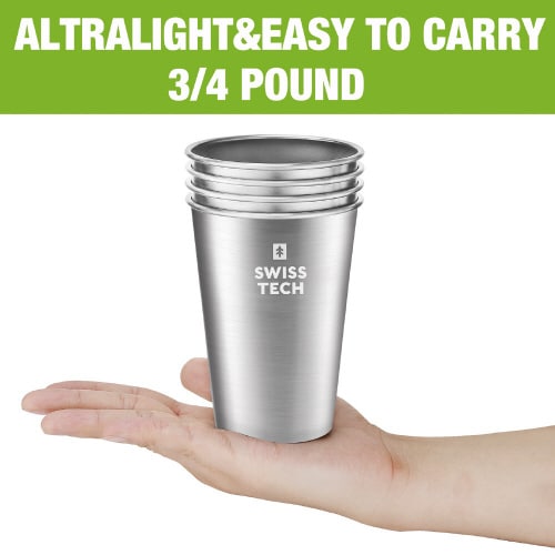 4点組 シルバーカップ 473ml ステンレス