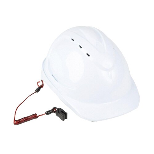 コイル状ハードハットストラップ 非導電 0.5kg