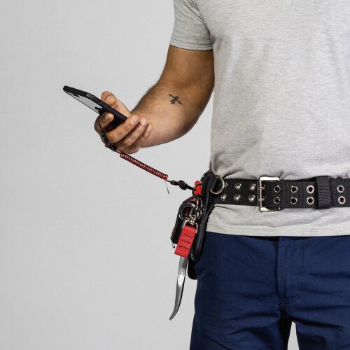 コイル状Eストラップ カラビナ付 0.5kg