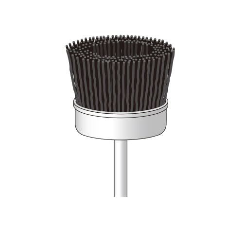 C砥粒入ナイロンブラシ カップ#80