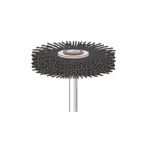 C砥粒入ナイロンブラシ 平型φ65#120