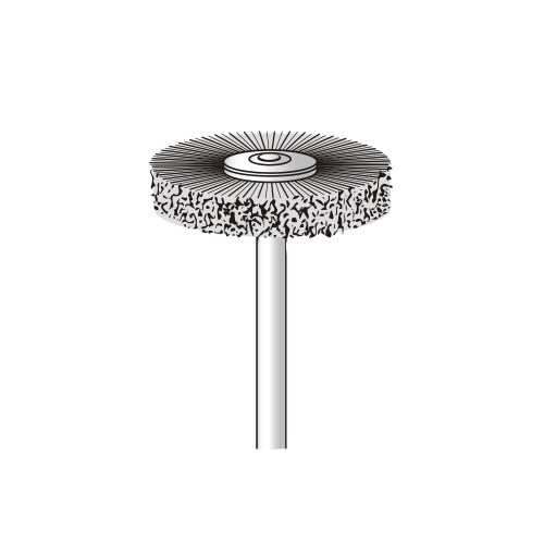 10本入 ブタ黒毛ブラシ/平型φ25X5