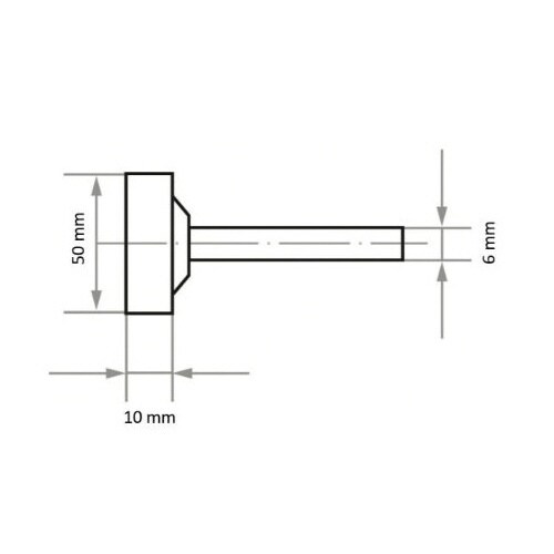 軸付砥石 HK NV13 φ50x10#30 平型