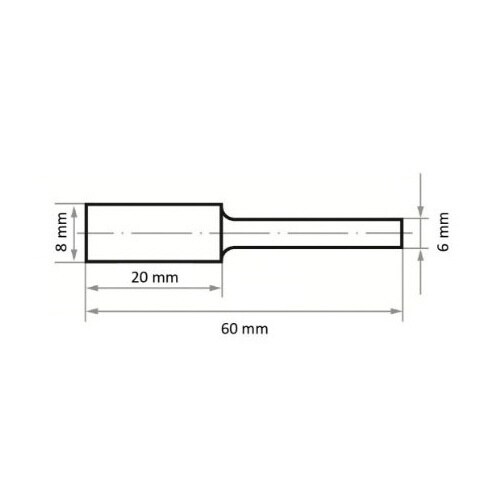超硬バー スチール用 8x20x60mm