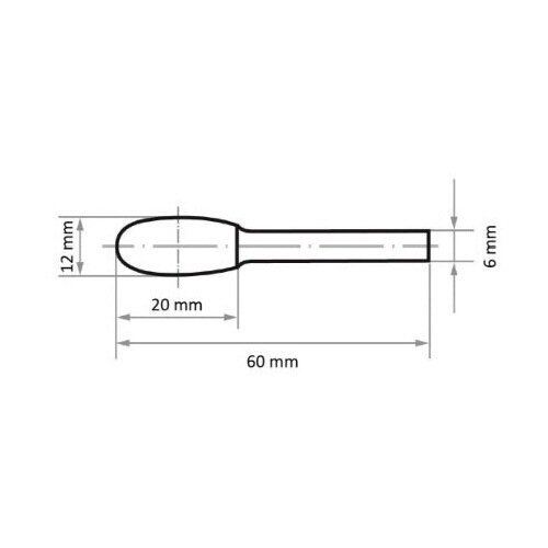超硬バー スチール用 12x20x60mm