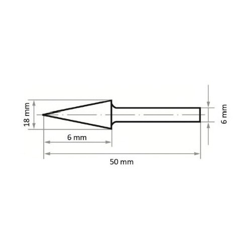 超硬バー スチール用 6x18x50mm