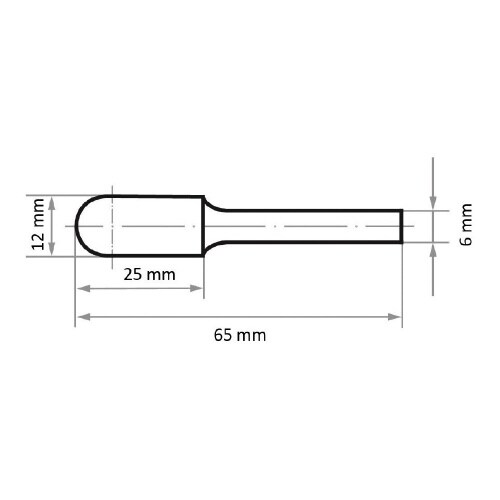 超硬バー ステンレス用 12x25x65mm