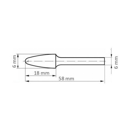 超硬バー ステンレス用 6x18x50mm
