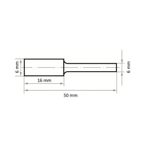 超硬バー アルミ用 6x16x50mm