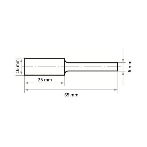 超硬バー アルミ用 16x25x65mm