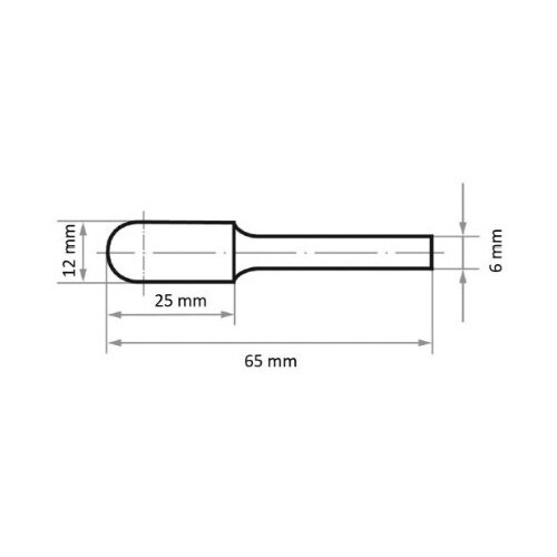 超硬バー アルミ用 12x25x65mm