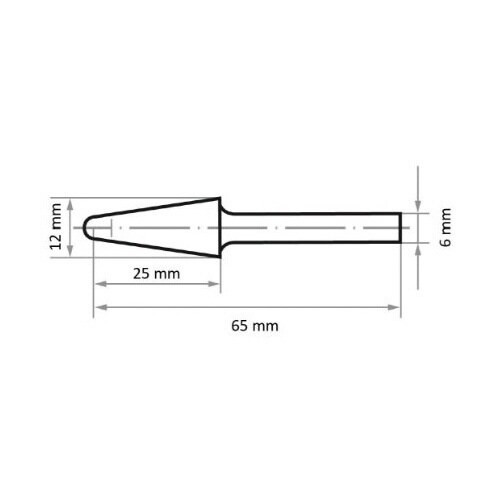 超硬バー アルミ用 12x25x65mm