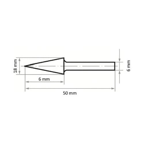 超硬バー アルミ用 6x18x50mm