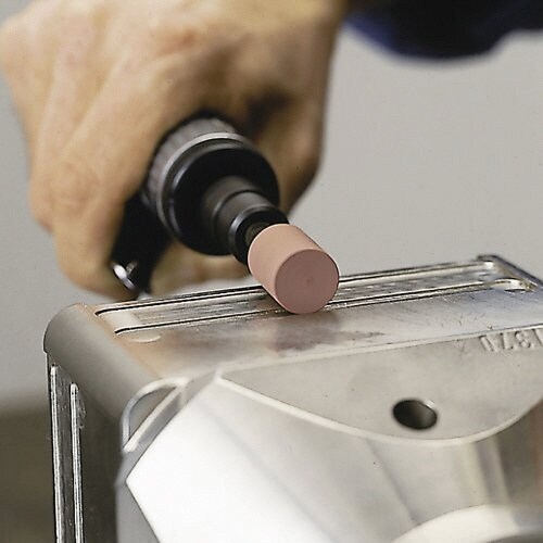 軸付ゴム砥石 φ10x10#46 円筒型