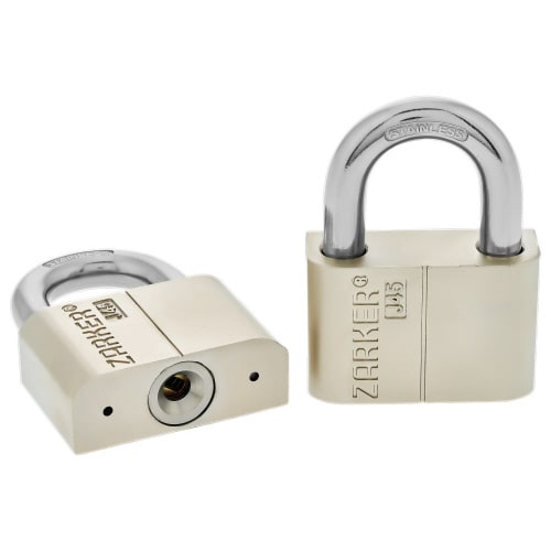 キー式 防錆南京錠 ツル径7mm シルバー