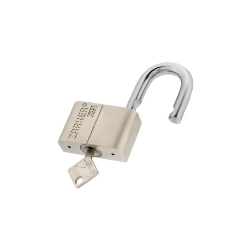 キー式セキュリティ南京錠 ツル径10mm シルバー