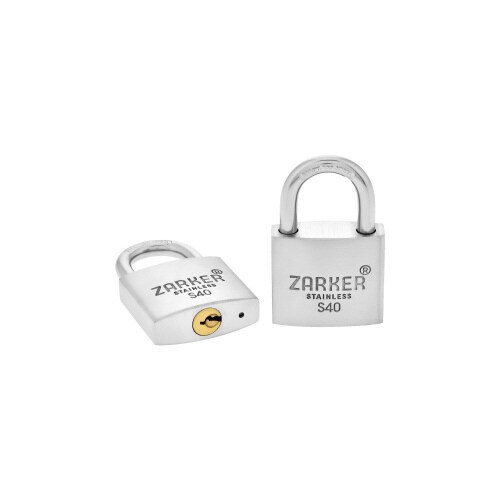 キー式 防錆南京錠 ツル径6mm シルバー