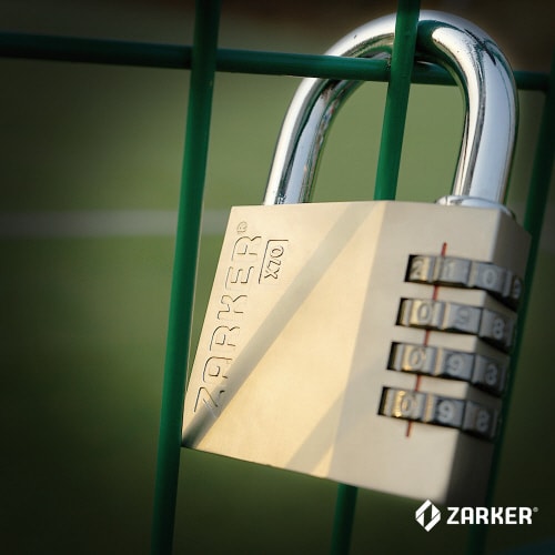 4桁ダイヤル式南京錠 ツル径11.5mm シルバー