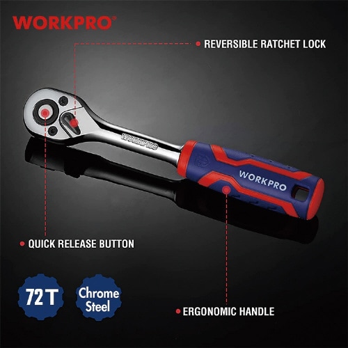 1/2DR 72ギア クイックラチェットハンドル