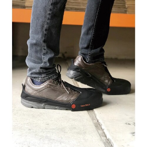 安全ソールカバー 黄/黒 22.0−24.5cm