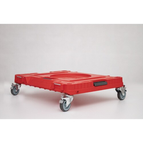 QS1 ストッパー付キャスター赤