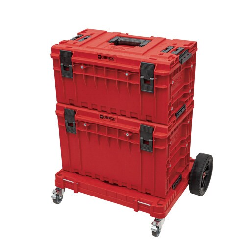 QS1 ストッパー付キャスター赤