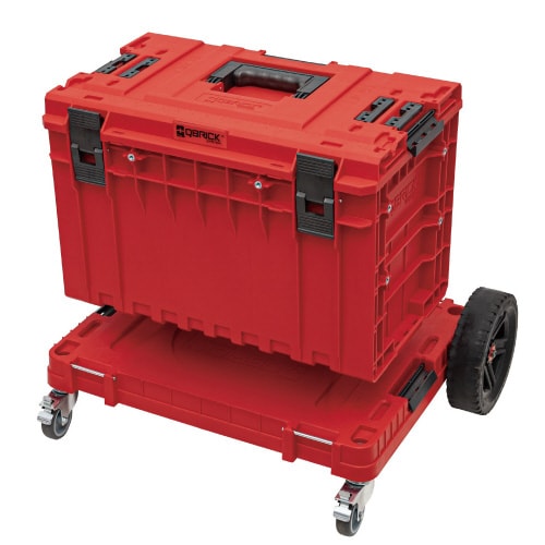 QS1 ストッパー付キャスター赤