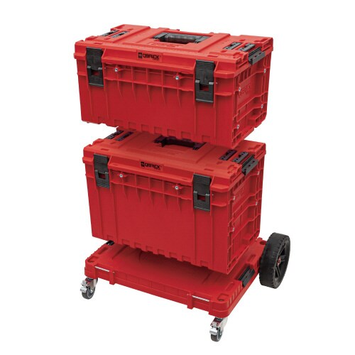 QS1 ストッパー付キャスター赤