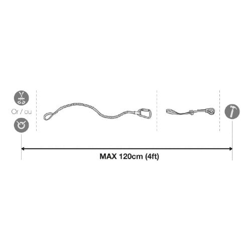 落下防止用 伸縮性コード ツールリーシュ