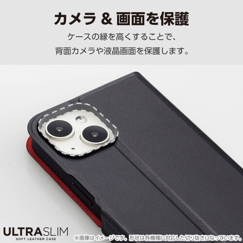 Galaxy S25 ケース レザー 手帳 黒