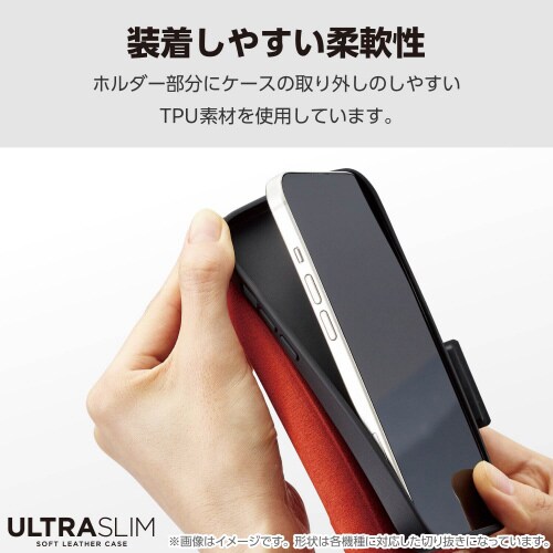 Galaxy S25 ケース レザー 手帳 黒