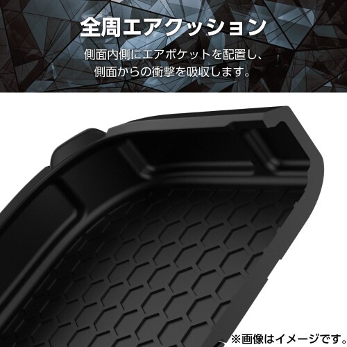 Galaxy S25 ケース ハイブリッド 黒