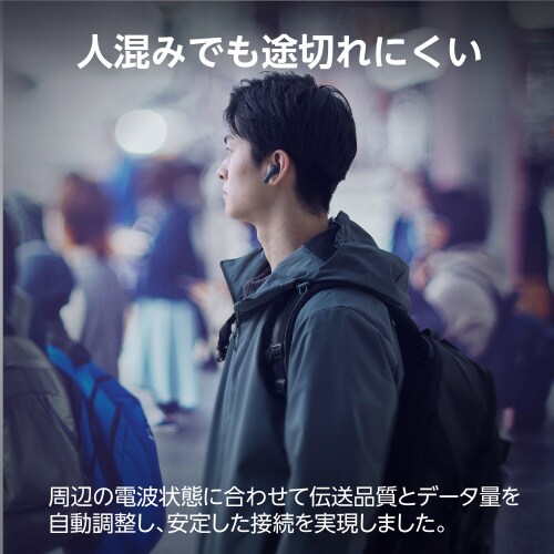 ワイヤレスイヤホン ハイレゾ LDAC ブラック