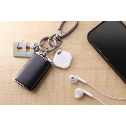 スマートタグ 紛失防止 タグ 電池式 ホワイト