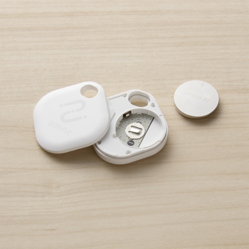 スマートタグ 紛失防止 タグ 電池式 ホワイト