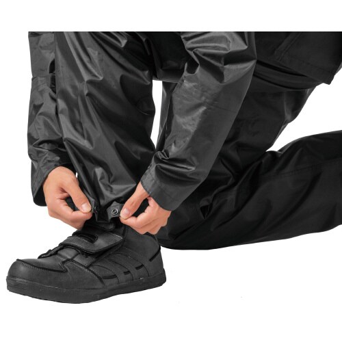いぶし銀レインスーツ2 ブラック LL