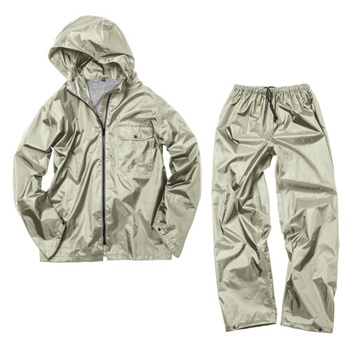 いぶし銀レインスーツ2 グレー M