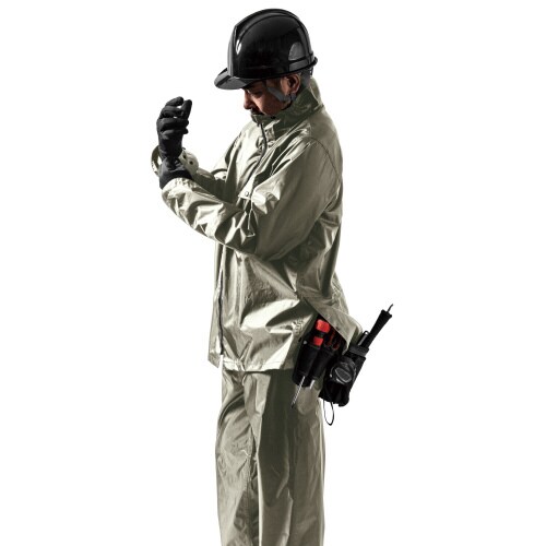 いぶし銀レインスーツ2 グレー M