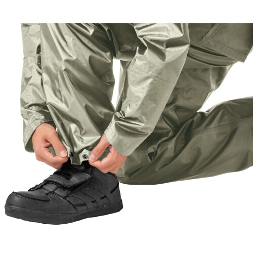 いぶし銀レインスーツ2 グレー LL