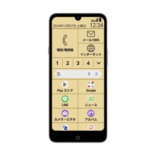 らくらくスマートフォン Lite MR01