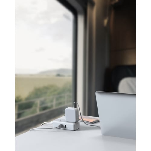 USB付4口AC電源タップ(2m)