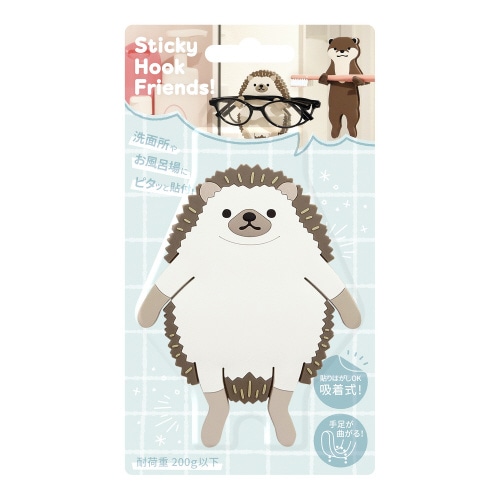 スティッキーフックフレンズ ハリネズミ×4