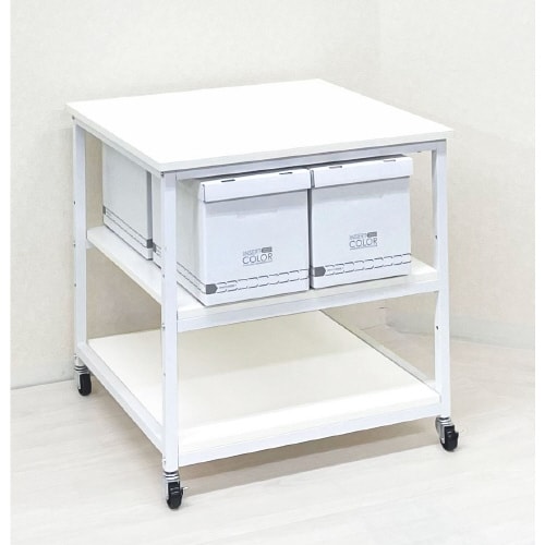 高耐荷重プリンターラックH700ホワイト