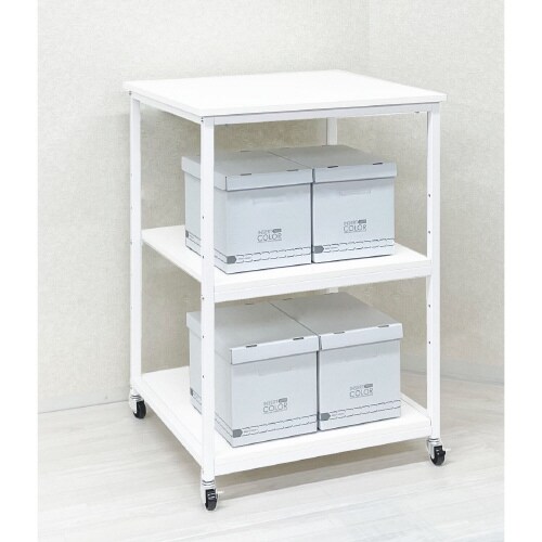 高耐荷重プリンターラックH1000ホワイト