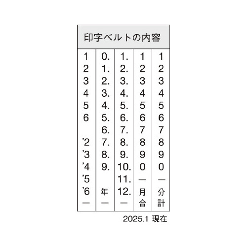 シヤチハタ Ｘスタンパー回転日付印 欧文日付｜カウネット