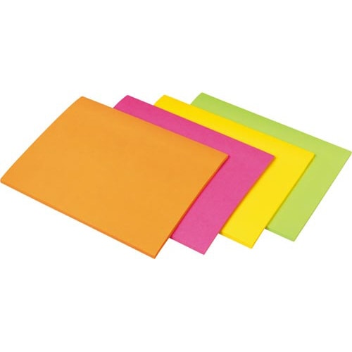 ポストイット 強粘着ミーティングノート 混色4冊