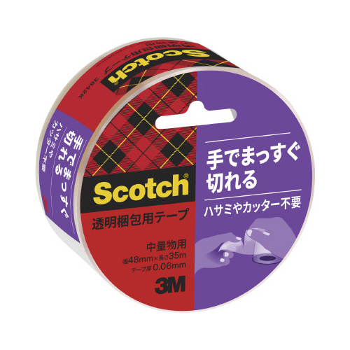 スリーエム ジャパン スコッチ（Ｒ）透明梱包用テープ｜カウネット